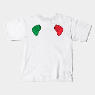 Talking hand gestures in flag colors Kids T-Shirt